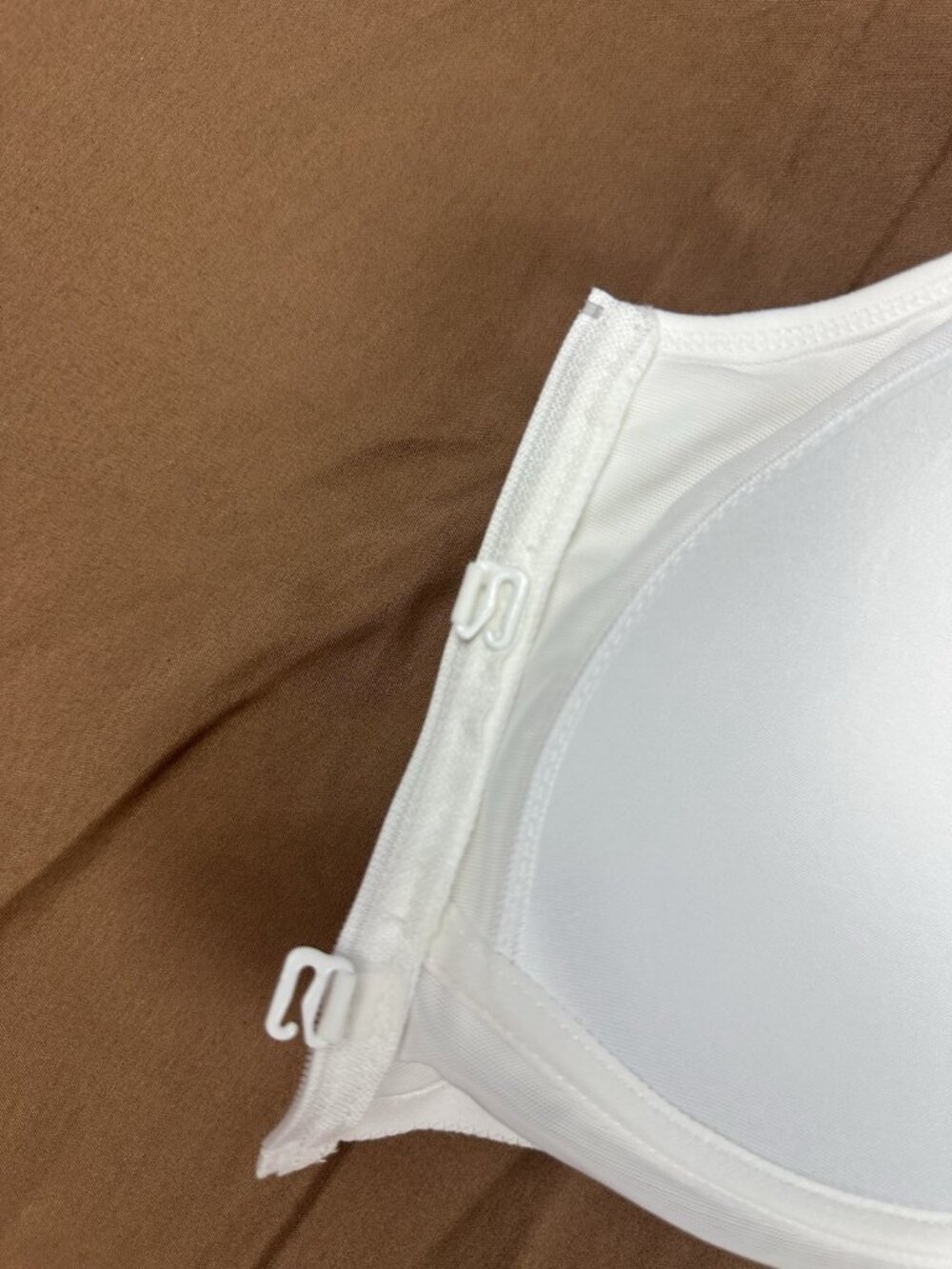 RosyLift Wireless Support Bra White Front Zip Full Coverage 5XL Plus Size - Picture 12 of 13